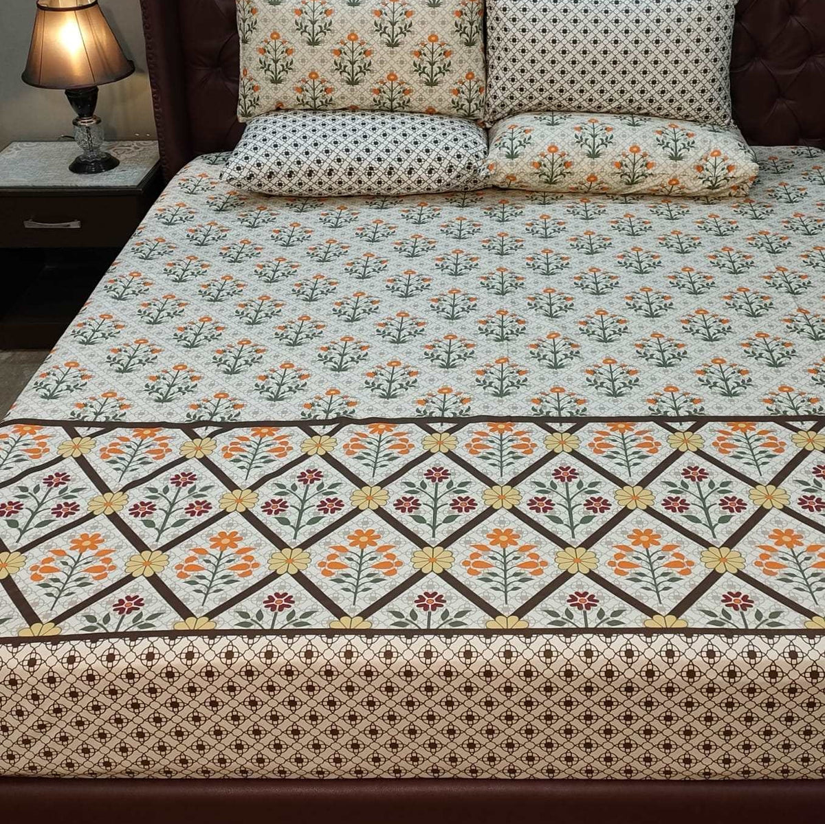 5 Pieces Pure Cotton Bedsheet