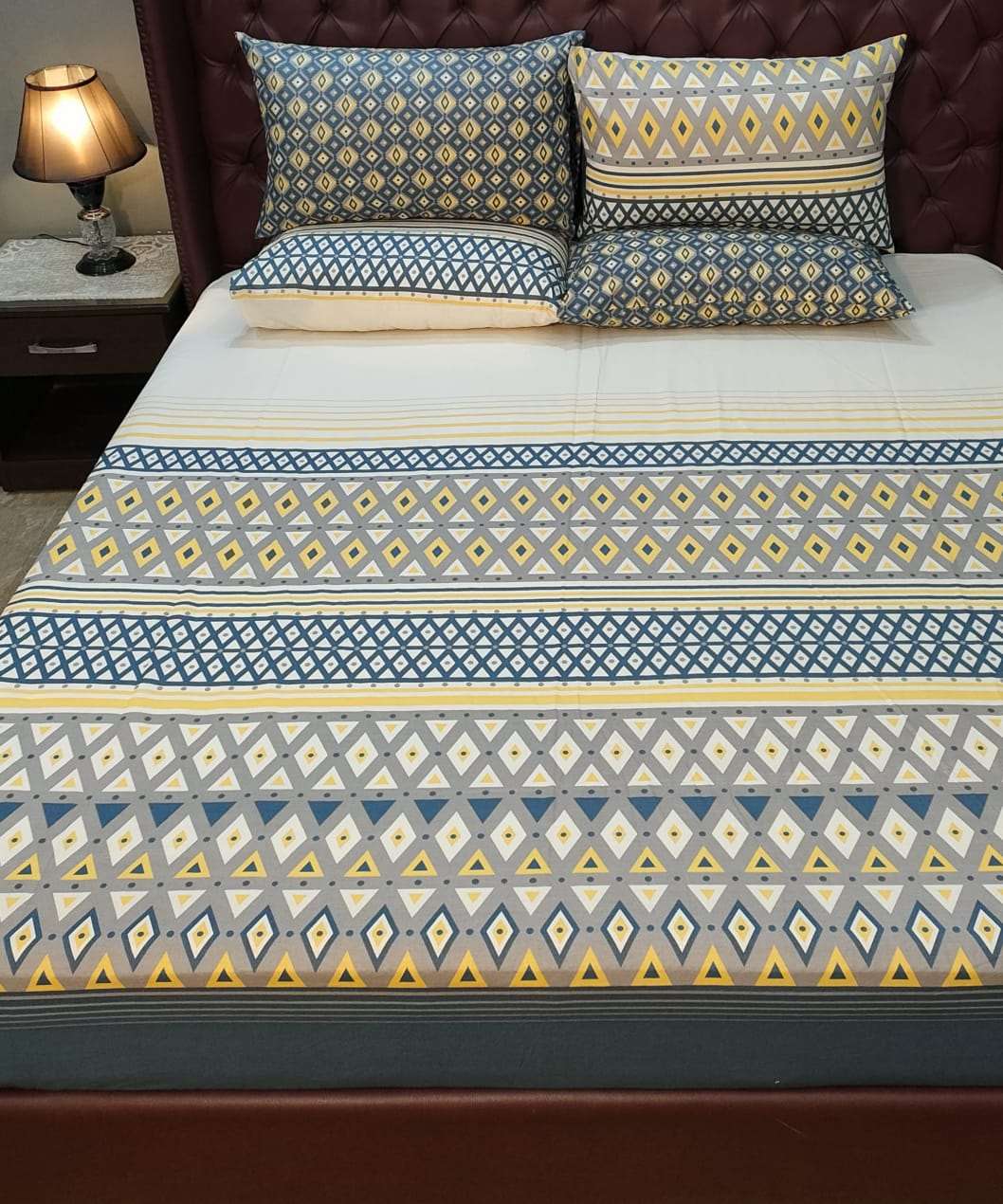 5 Pieces Pure Cotton Bedsheet