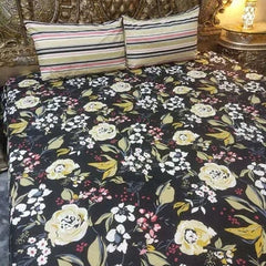 3 Pieces Pure cotton Bedsheet