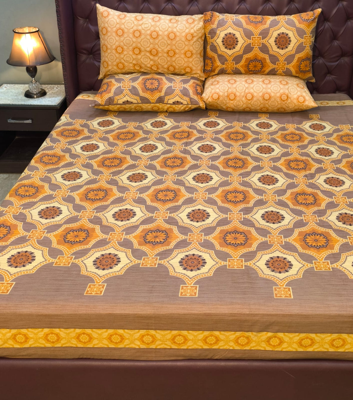 5 Pieces Pure Cotton Bedsheet