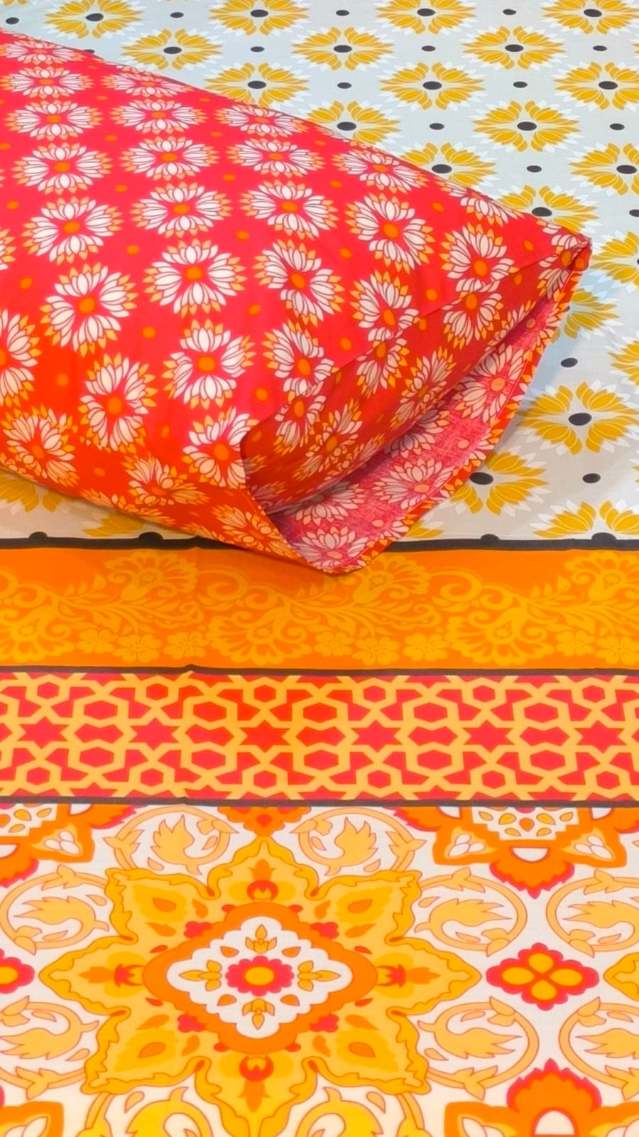 5 Pieces Pure Cotton Bedsheet