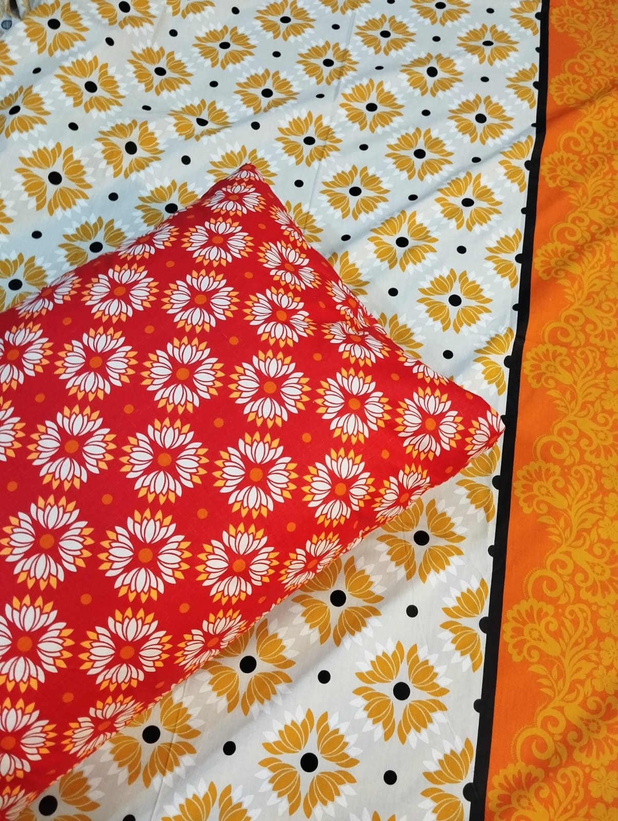 5 Pieces Pure Cotton Bedsheet