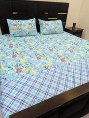 Crystal Cotton Bedsheet with 2 pillow covers