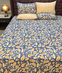 5 Pieces Pure Cotton Bedsheet
