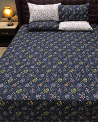5 Pieces Pure Cotton Bedsheet