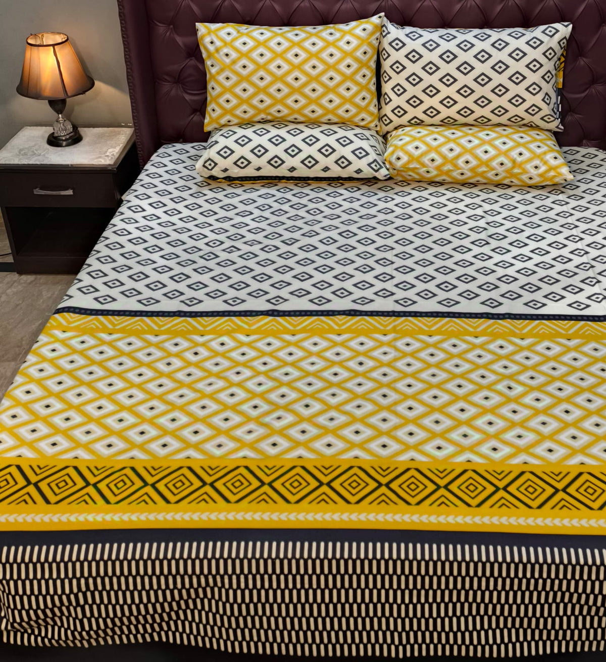 5 Pieces Pure Cotton Bedsheet