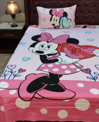 Export Quality Cotton Kids Bedsheet - Cartoon Character