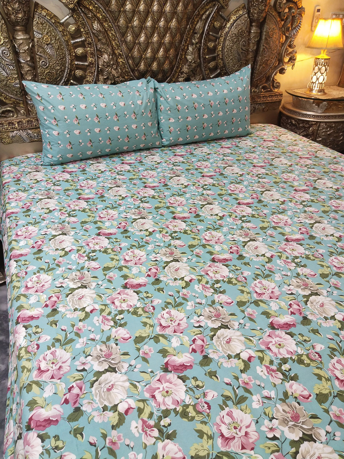 3 Pieces Pure cotton Bedsheet