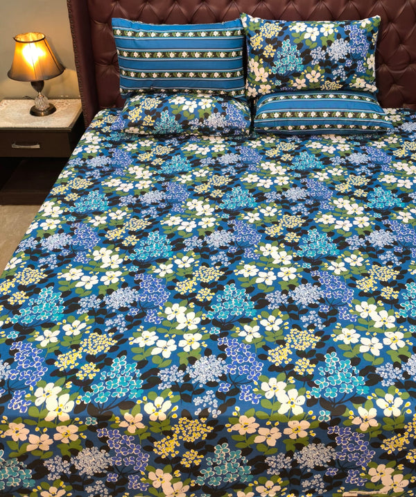 5 Pieces Pure Cotton Bedsheet