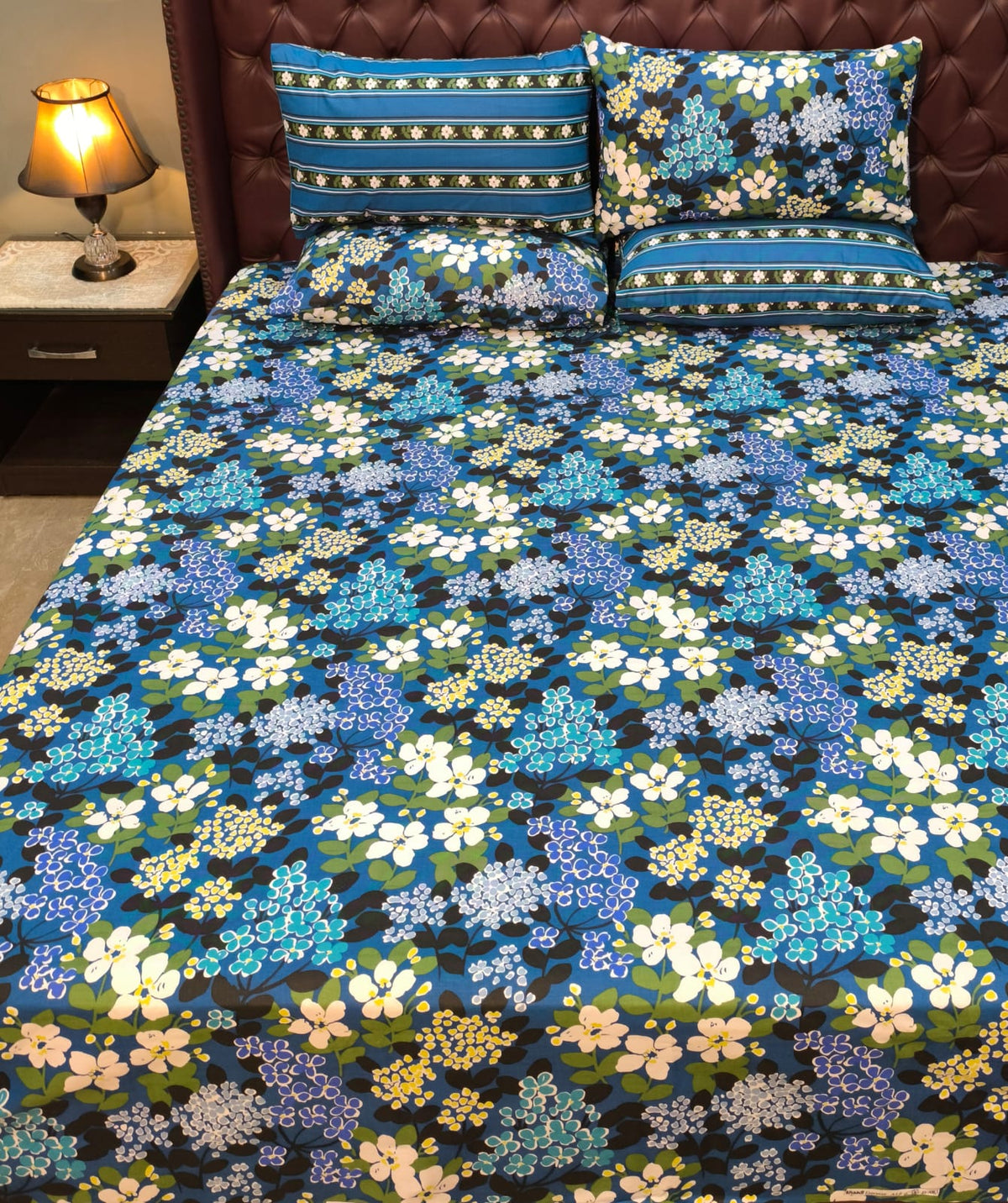 5 Pieces Pure Cotton Bedsheet