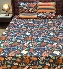 5 Pieces Pure Cotton Bedsheet