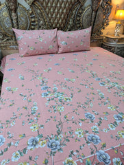 3 Pieces Pure cotton Bedsheet