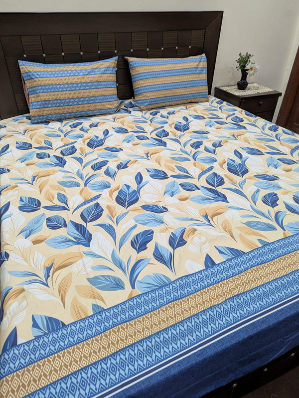 3 Pieces Pure cotton Bedsheet