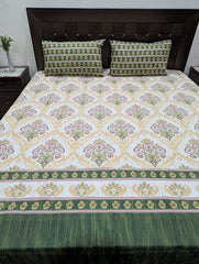 3 Pieces Pure cotton Bedsheet