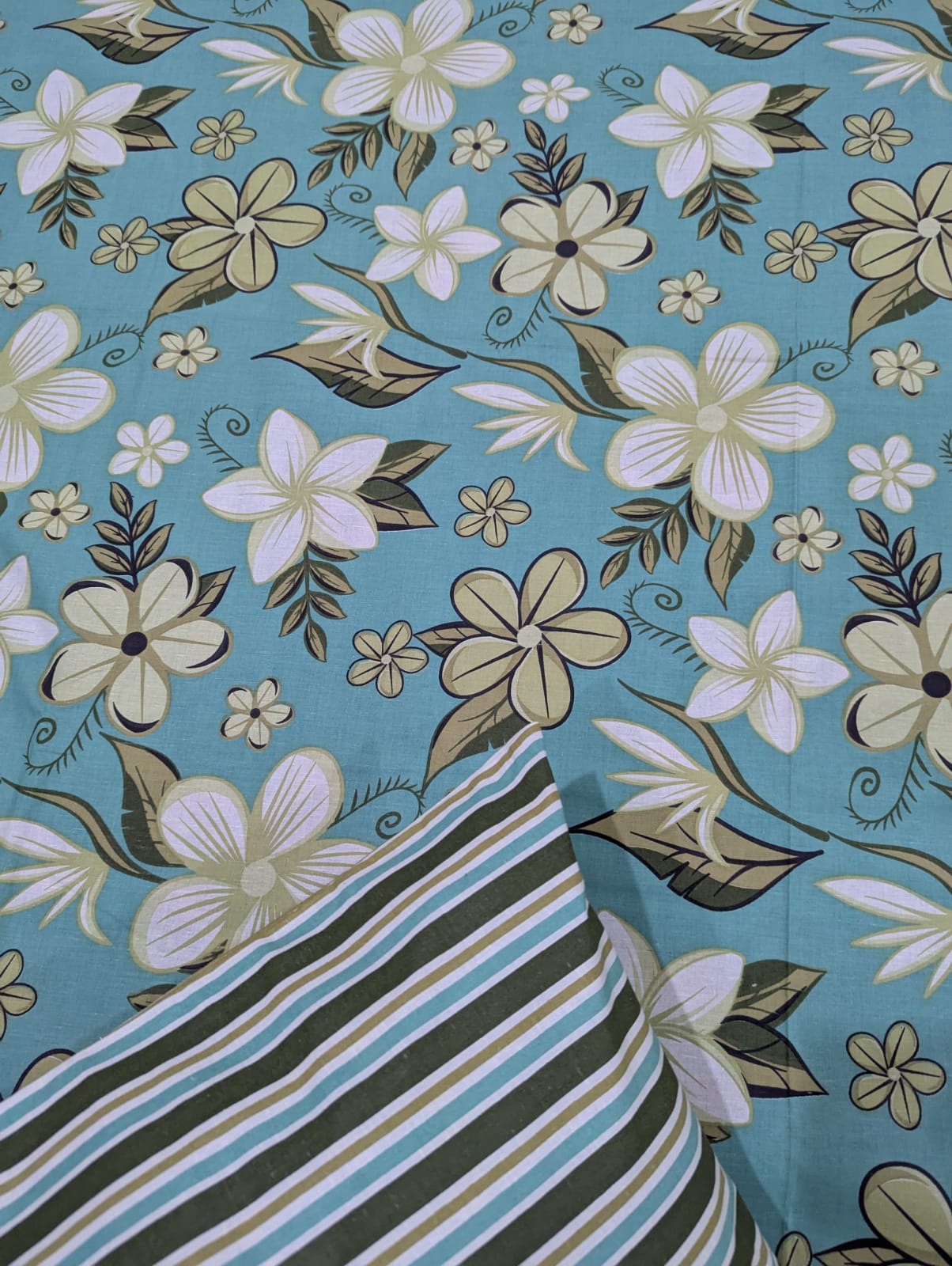 3 Pieces Pure cotton Bedsheet