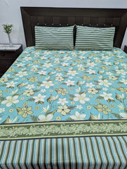 3 Pieces Pure cotton Bedsheet