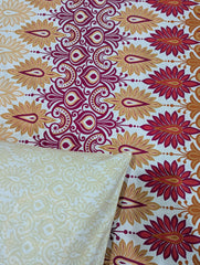 3 Pieces Pure cotton Bedsheet
