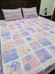 3 Pieces Pure cotton Bedsheet