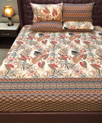 5 Pieces Pure Cotton Bedsheet