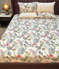 5 Pieces Pure Cotton Bedsheet