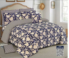 3 Pieces Pure cotton Bedsheet