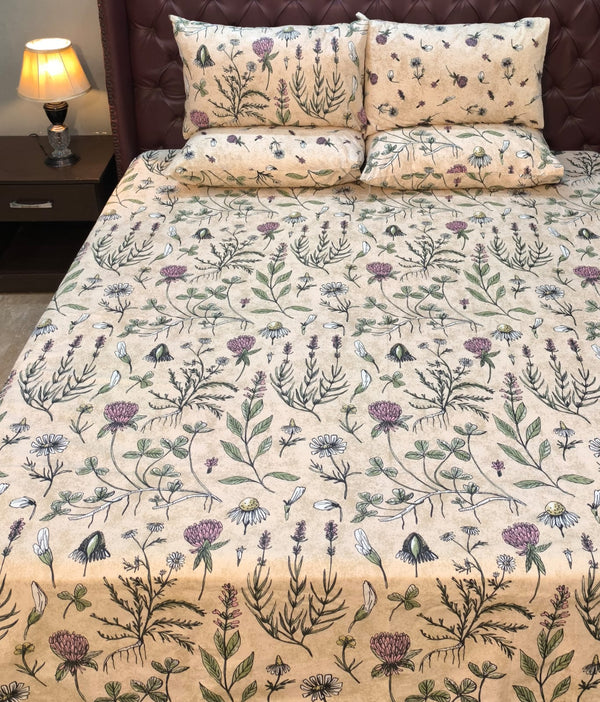 5 Pieces Pure Cotton Bedsheet