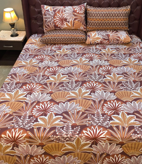 5 Pieces Pure Cotton Bedsheet