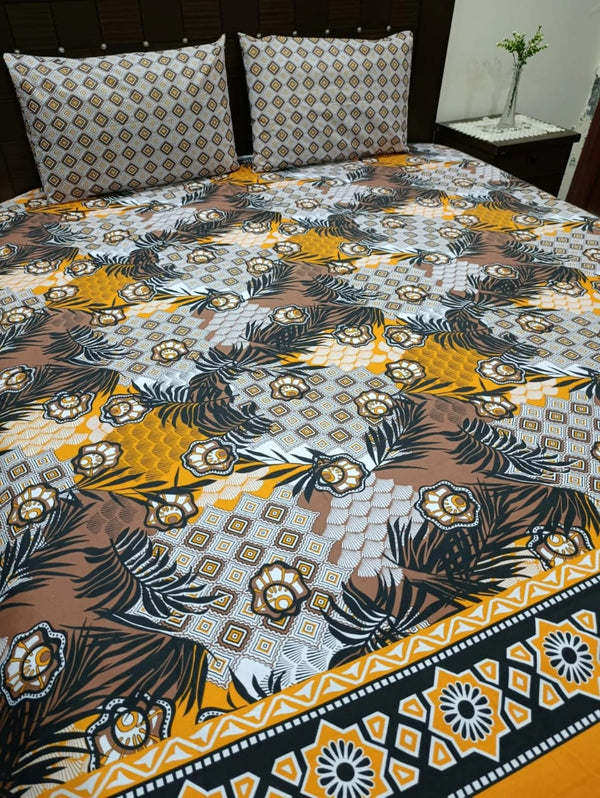 3 Pieces Pure cotton Bedsheet
