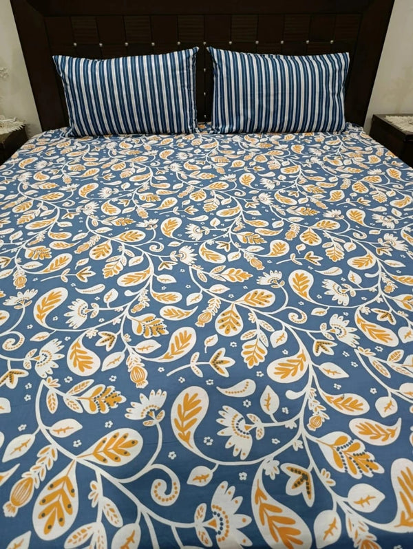 3 Pieces Export Quality Cotton Bedsheet