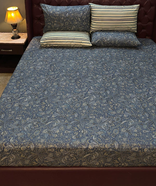 5 Pieces Pure Cotton Bedsheet
