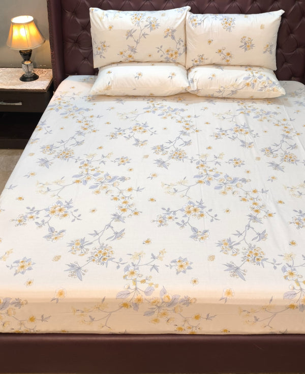 5 Pieces Pure Cotton Bedsheet
