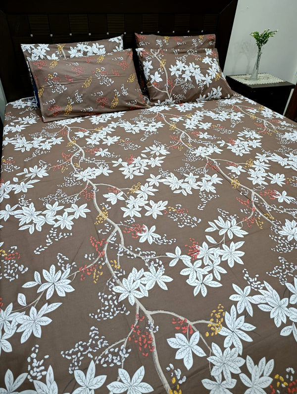 5 Pieces Pure Cotton Bedsheet