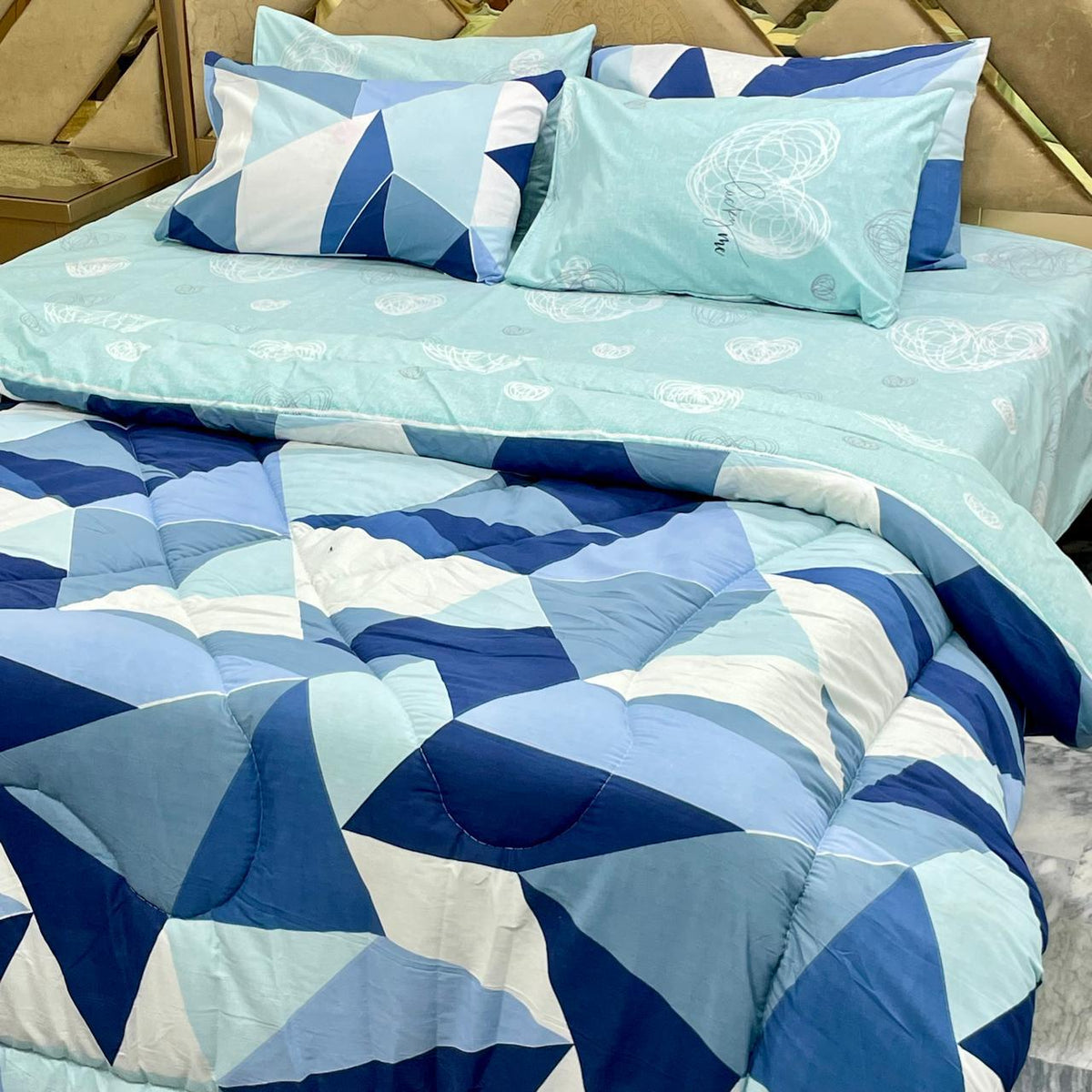 6 Pieces Pure Cotton Vicky Razai Set
