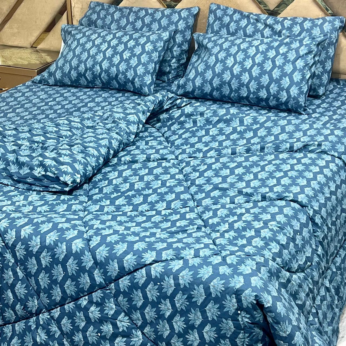 6 Pieces Pure Cotton Vicky Razai Set