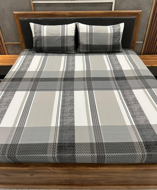 3 Pieces Export Quality cotton Bedsheet