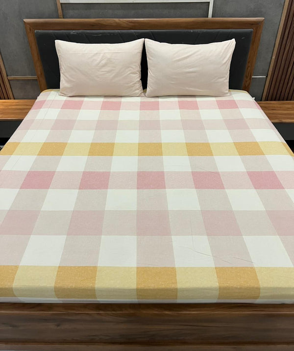 3 Pieces Export Quality cotton Bedsheet
