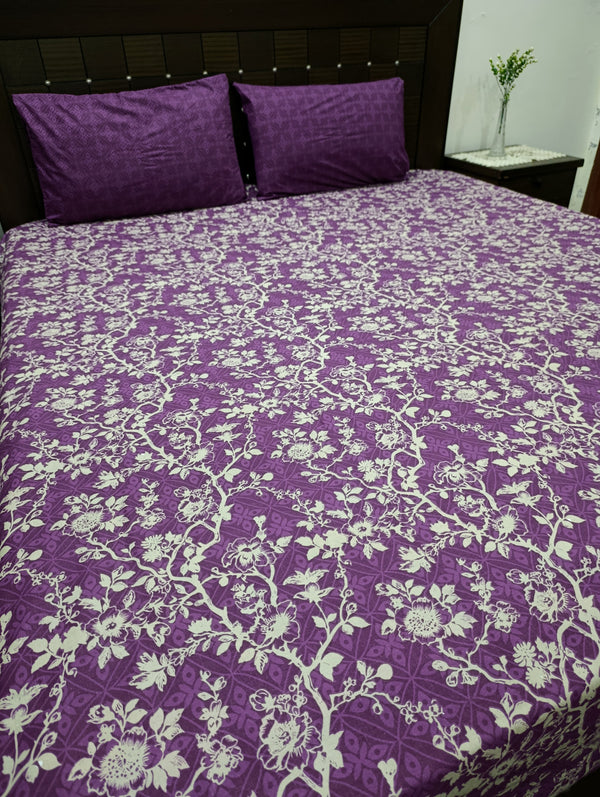 3 Pieces Pure cotton Bedsheet
