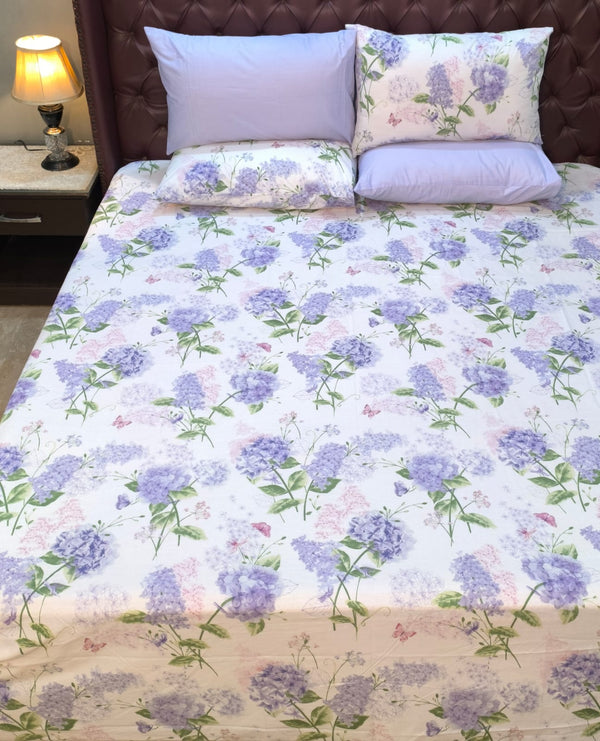 5 Pieces Pure Cotton Bedsheet