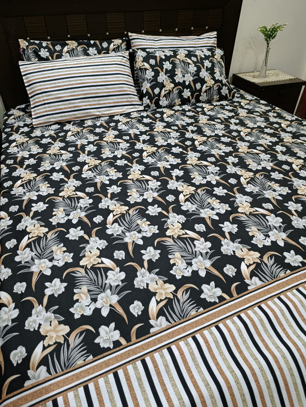5 Pieces Pure Cotton Bedsheet