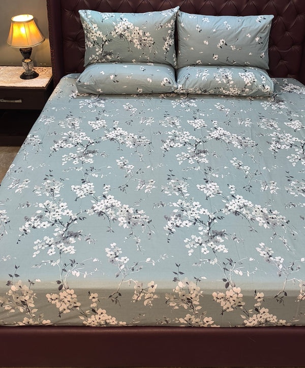 5 Pieces Pure Cotton Bedsheet