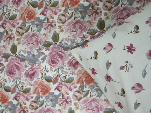 Cotton bedsheet fabric close-up