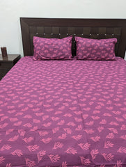 3 Pieces Pure cotton Bedsheet