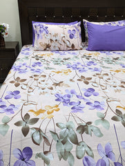 5 Pieces Pure Cotton Bedsheet