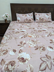 Crystal Cotton Bedsheet with 2 pillow covers