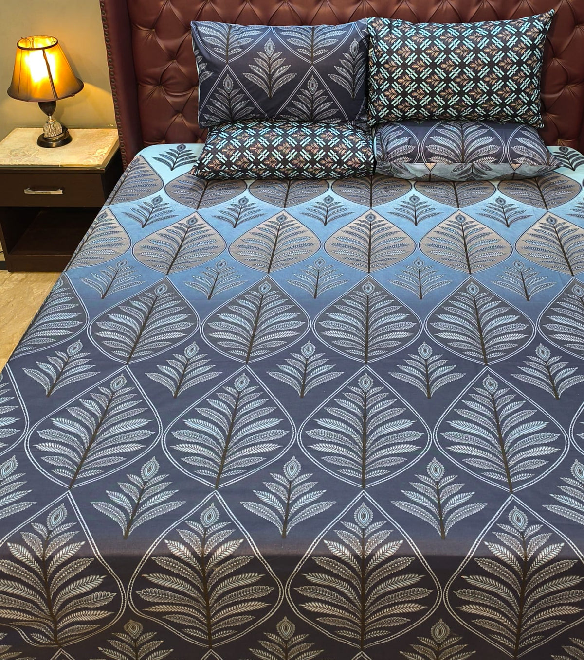 5 Pieces Pure Cotton Bedsheet