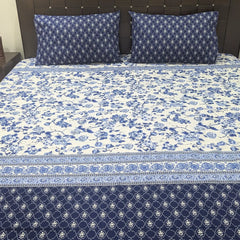 3 Pieces Pure cotton Bedsheet