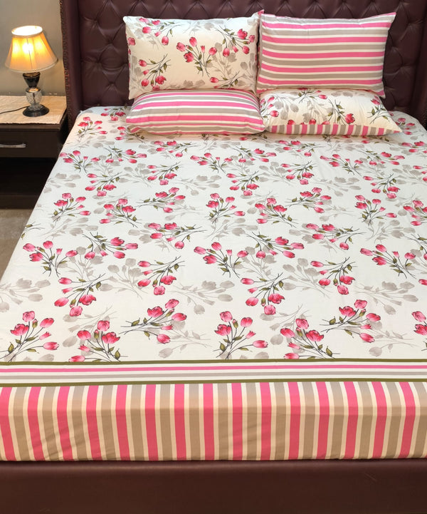 5 Pieces Pure Cotton Bedsheet A