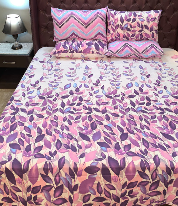 5 Pieces Pure Cotton Bedsheet