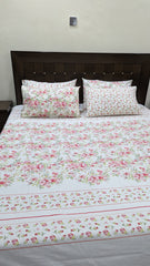 5 Pieces Pure Cotton Bedsheet