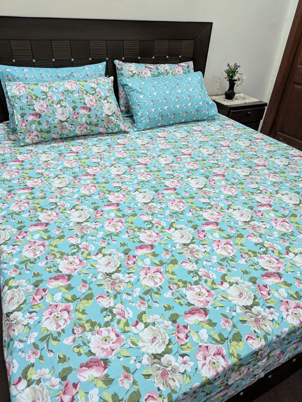 5 Pieces Pure Cotton Bedsheet